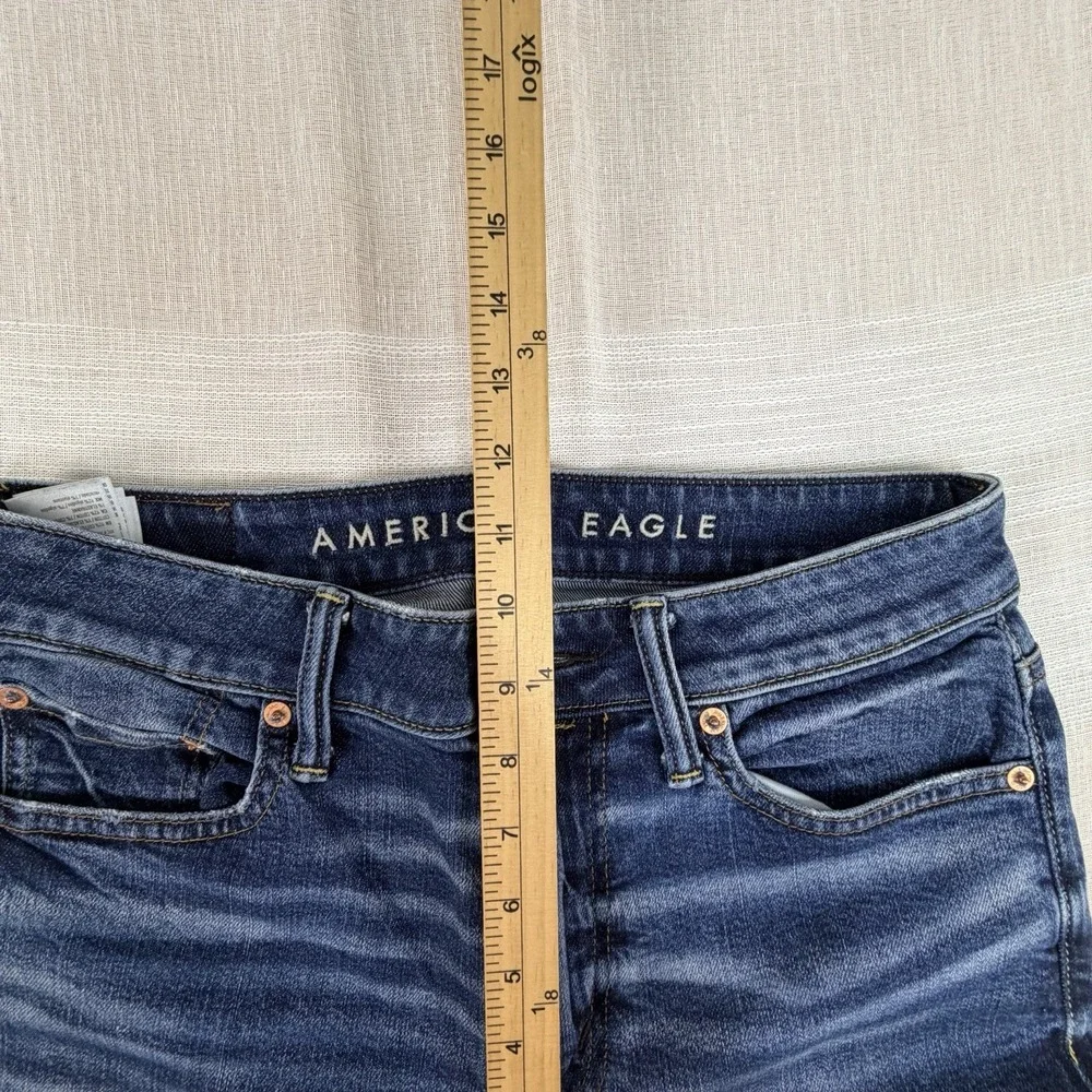 American Eagle Men's Airflex+ Athletic Skinny Jeans Size 30x32 Whiskering Fade